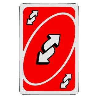 💟 uno, carta, reversa, juego telegram sticker