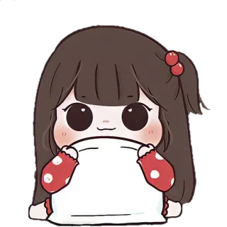 🎐 nhãn dán, cô gái, dễ thương, hoạt hình, kawaii, hoạt họa telegram sticker