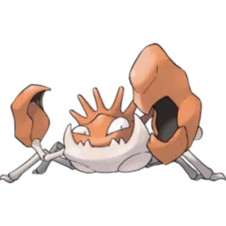 🔵 Krabby Pokemon pokemon, krabby, crabe, animal, dessin animé, jeu vidéo telegram sticker