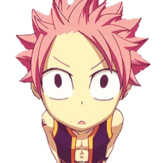😳 Natsu Dragneel Fairy Tail Anime, Mangá, Fairy Tail, Natsu, Dragneel, Fofo, Chibi telegram sticker