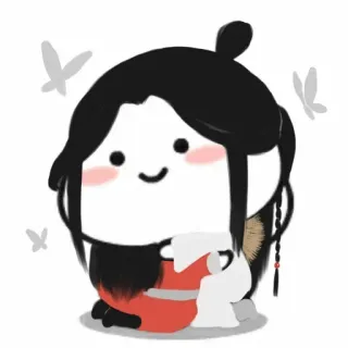 🥢 cartoon, anime, kawaii, cute, sticker, character telegram sticker