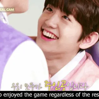 ☁ 우리 모두가 주인공입니다.
enjoyed the game regardless of the res cười, vui vẻ, hàn quốc, đàn ông, trang phục truyền thống telegram sticker