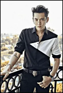 ➖ Kris Wu uomo, ritratto, kpop, celebrità, cantante, moda telegram sticker