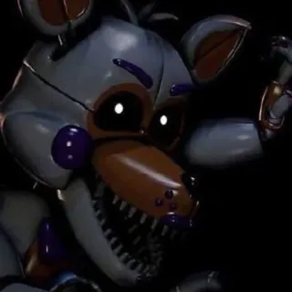 🌟 Funtime Foxy Five Nights at Freddy's fnaf, animatrónico, terror, videojuego, pesadilla telegram sticker