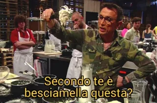 💦 Secondo te è besciamella questa? cooking, chef, italian, food telegram sticker