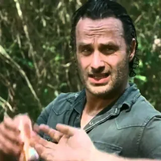 😏 Rick Grimes The Walking Dead the walking dead, zombie, rick grimes, violence, horror telegram sticker