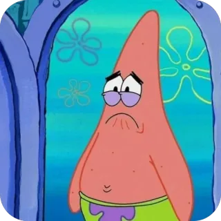 🫥 Patrick Star SpongeBob SquarePants telegram sticker