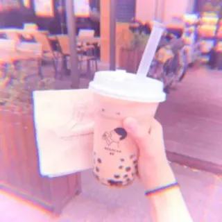 🍥 bubble tea, boba, drink, tea, beverage, hand, food telegram sticker