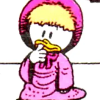 👧 Cartone animato, Personaggio, Anatra whatsapp sticker