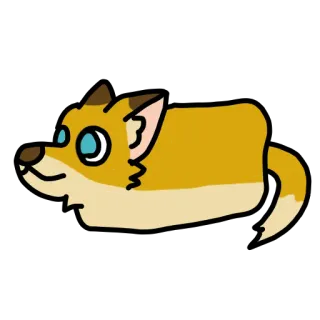 🍞 corgi, dog, animal, cute, pet, cartoon telegram sticker