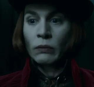 🍫 Willy Wonka Charlie and the Chocolate Factory willy wonka, cioccolato, film, personaggio, johnny depp telegram sticker
