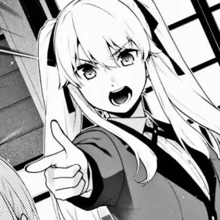 🎌 Yumeko Jabami Kakegurui Anime, Manga, Kakegurui, Yumeko Jabami, Apuestas, Escuela, Loca, Chica telegram sticker