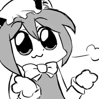✝️ Anime, Manga, Dibujo animado, Lindo, Personaje, Kawaii, Ilustración whatsapp sticker