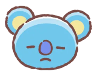 😞 Koala character, cute, cartoon, koala telegram sticker
