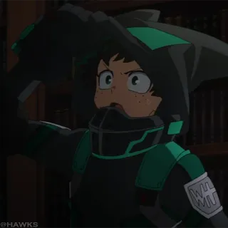 🟧 Deku My Hero Academia Deku, My Hero Academia, Anime, Charakter, Held, Manga whatsapp sticker