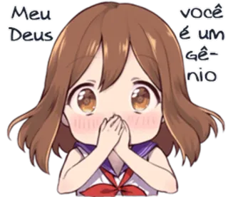 😱 Meu Deus
Voce é um genio Anime, Mädchen, Chibi, Süß, Erstaunt, Schockiert telegram sticker