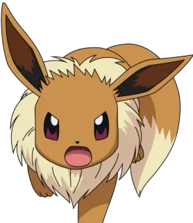 😠 Eevee Pokemon Eevee, Pokémon, Kartun, Anime, lucu whatsapp sticker