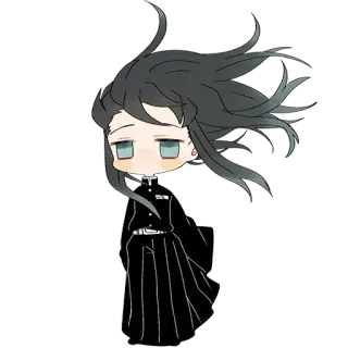 🌀 Muichiro Tokito Demon Slayer 动漫, 漫画, 角色, 鬼灭之刃, Q版, 可爱 whatsapp sticker