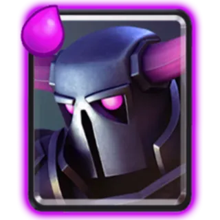 👾 P.E.K.K.A Clash of Clans PEKKA, Clash of Clans, personaje, videojuego, juego móvil, casco, armadura, morado whatsapp sticker