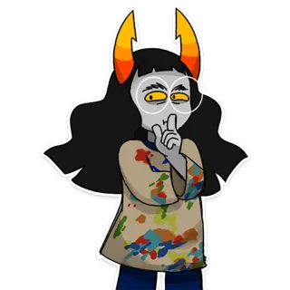 👀 Vriska Serket Homestuck Вриска Серкет, Homestuck, Тролль, Персонаж, Художник telegram sticker