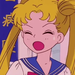 🌙 Sailor Moon Anime, Cartoon, Meisje, Zeeman, Maan, Personage telegram sticker