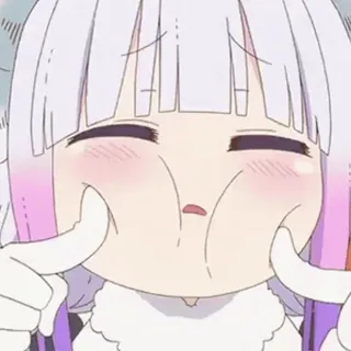 ❤️ Аниме, Милый, Мультфильм, Манга, Девушка, Лицо, Смешной telegram sticker