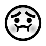 🤢 sad emoji sad, emoji, glitch, depressed, dark, scared, mood whatsapp sticker