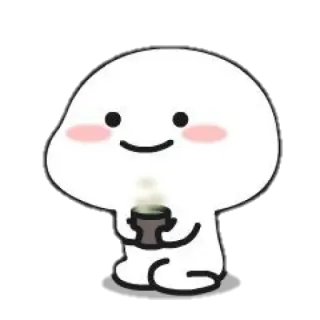 🍼 น่ารัก, คาวาอิ, ชา, เครื่องดื่ม, มีความสุข, เรียบง่าย, หยด telegram sticker