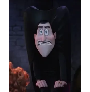 😬 Dracula Hotel Transylvania мультфильм, вампир, Дракула, Монстры на каникулах, смешной, монстр telegram sticker