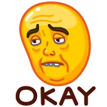 👌 OKAY Emoji, Visage, Okay, Expression whatsapp sticker