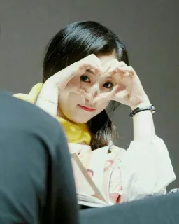 💝 phụ nữ, trái tim, kpop, cử chỉ, châu Á, chân dung telegram sticker