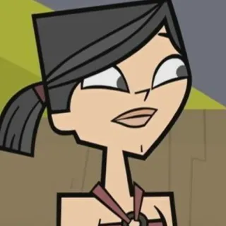 🎰 Heather Total Drama dibujos animados, animado, Heather, Drama Total, personaje whatsapp sticker