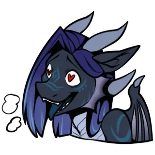 😍 dragon, cartoon, cute, fantasy, sticker, art, animal telegram sticker