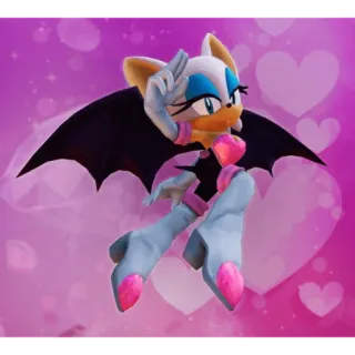 💞 Rouge the Bat Rouge the Bat, Sonic the Hedgehog, Videospielcharakter, Cartoon, Fledermaus Charakter, animiert telegram sticker
