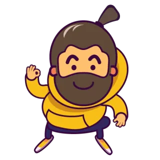👌 desenho animado, personagem, pessoa, ilustração, homem telegram sticker