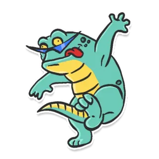 💃 rana, cartone animato, occhiali, animale, illustrazione, adesivo telegram sticker