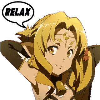 🌲 RELAX anime, relax, calm, happy, peaceful telegram sticker