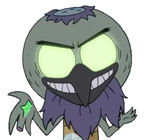 ✋ Andrias Leviathan Amphibia cartoon, Andrias Leviathan, Amphibia, king, villain, fantasy, tv show telegram sticker