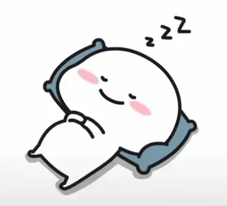 ✨ zzz dormir, dormindo, travesseiro, fofo, desenho animado, zzz, descanso telegram sticker
