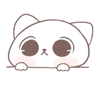 🧐 gato, animal, fofo, desenho animado, adesivo whatsapp sticker