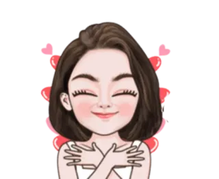 👩 женщина, любовь, сердца, эмоции, объятие telegram sticker