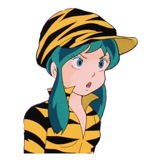 👒 Lum Invader Urusei Yatsura อนิเมะ, การ์ตูน, ลัม, Urusei Yatsura, อนิเมะยุค 80 telegram sticker