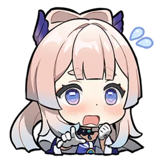 🥵 Sangonomiya Kokomi Genshin Impact Anime, Dessin animé, Mignon, Jeu vidéo, Kawaii, Genshin Impact whatsapp sticker