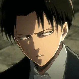 ✖️ Levi Ackerman Attack on Titan Levi, Ackerman, Attack on Titan, Anime, Manga, Käpt'n Levi, Aufklärungstrupp, AOT telegram sticker