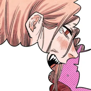 🗯 Power Chainsaw Man Anime, Manga, Demonio, Diablo, Power, Chainsaw Man, Enojado, Dientes whatsapp sticker