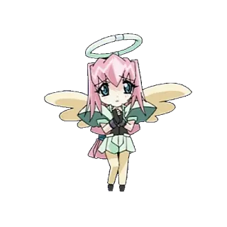 😇 Anime, Chibi, Thiên thần, Phim hoạt hình, Dễ thương telegram sticker
