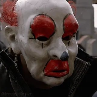 🤡 palhaço, máscara, assustador, aterrorizante, terror, Halloween whatsapp sticker