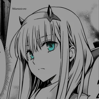😂 Zero Two Darling in the Franxx hikanaxicons Anime, Manga, Zero Two, Darling in the Franxx, Personnage, Fille whatsapp sticker