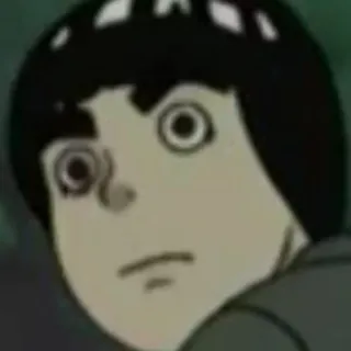 😐 Rock Lee Naruto Anime, Mangá, Ninja, Artes Marciais, Personagem telegram sticker