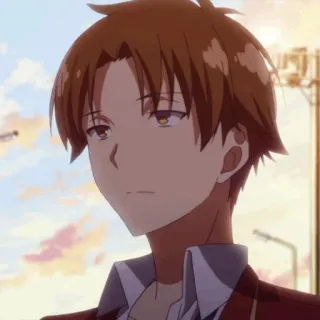 🎲 Ayanokoji Kiyotaka Classroom of the Elite Anime, Classroom of the Elite, Ayanokoji Kiyotaka, Poważny, Męski telegram sticker